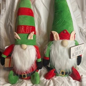 Rae Dunn MR ELF & SANTA'S WORKSHOP Christmas Holiday Festive Gnomes Decor
